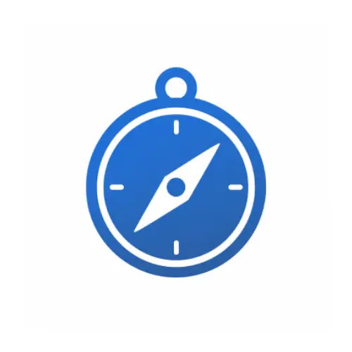 bussola icon blue